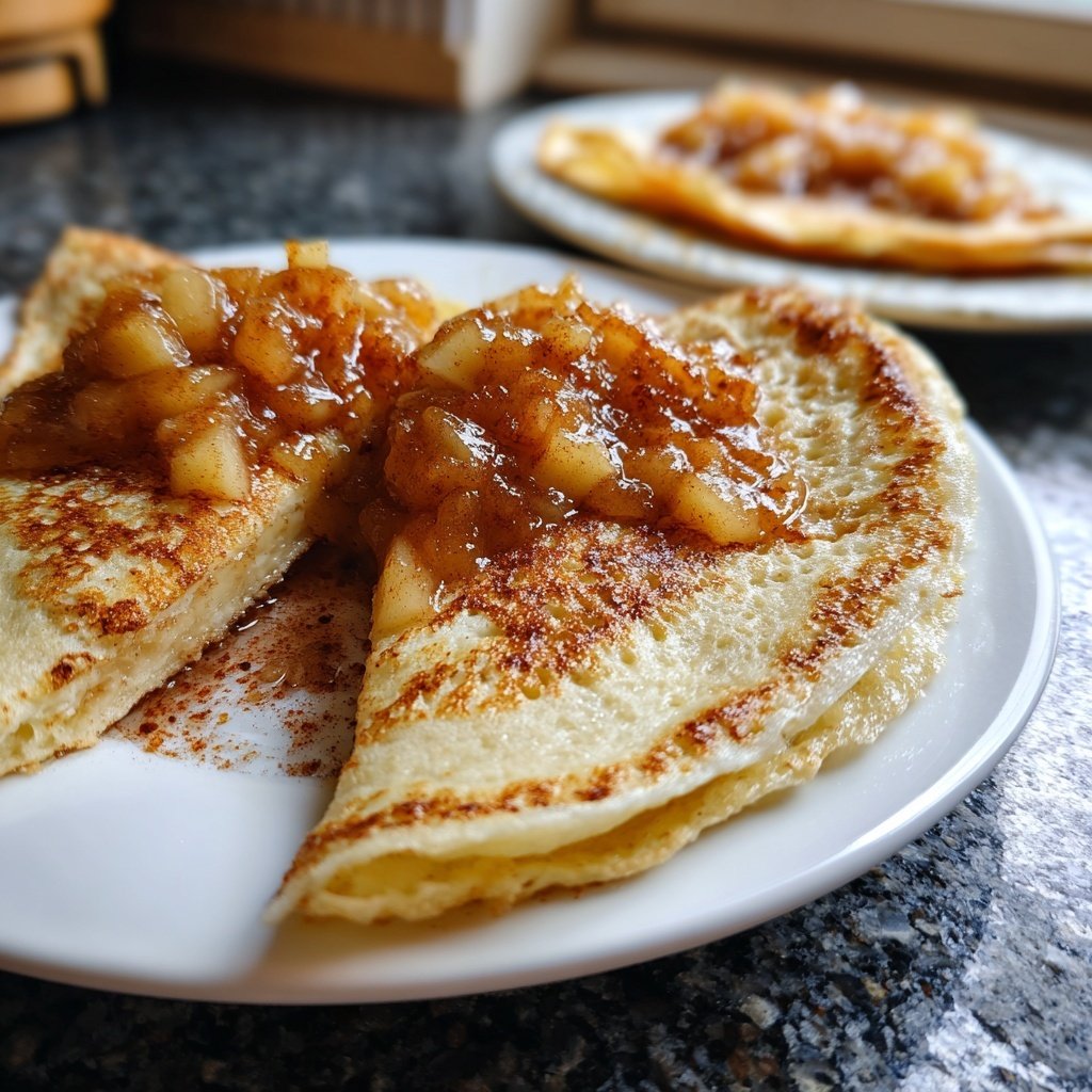 Pfannkuchen mit Apfelmark