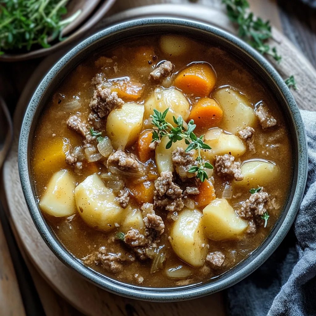 Cremiger Blumenkohl-Hackfleisch-Eintopf