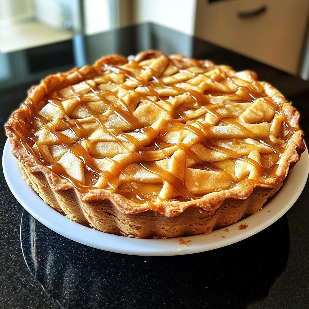 Apfeltorte mit Salzkaramell