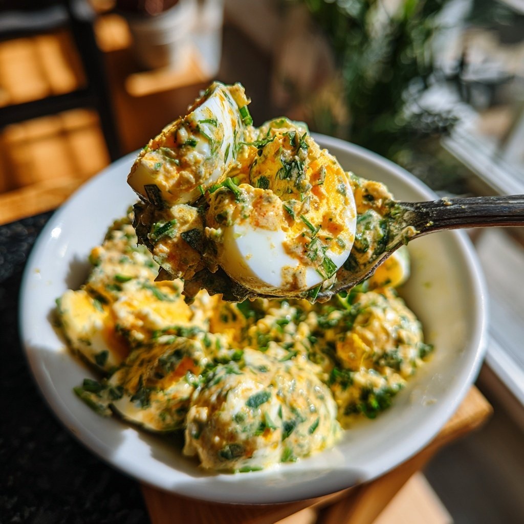 Schnell & Einfach 10-Minuten-Eiersalat mit Joghurt
