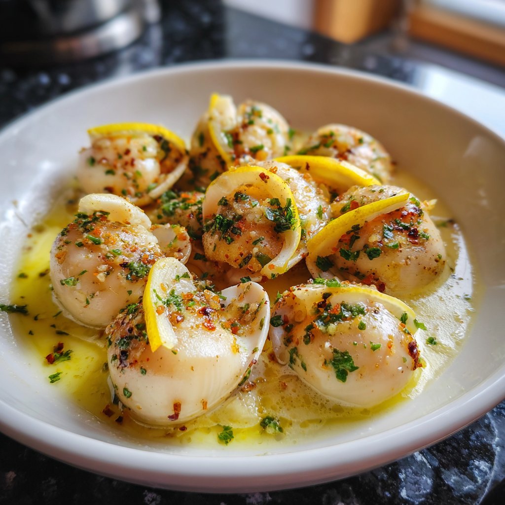 Jakobsmuscheln mit Zitronensauce