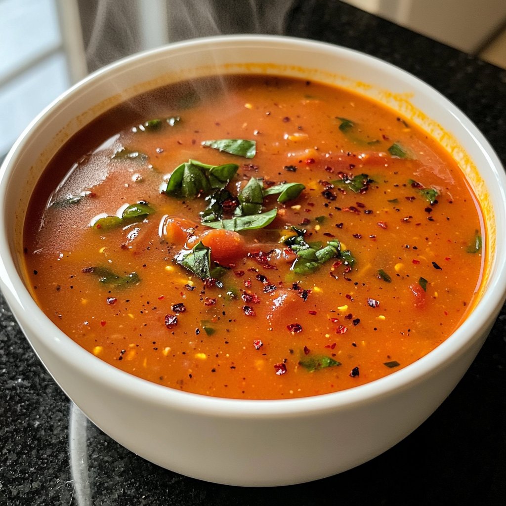 Tomatensuppe mit Chili