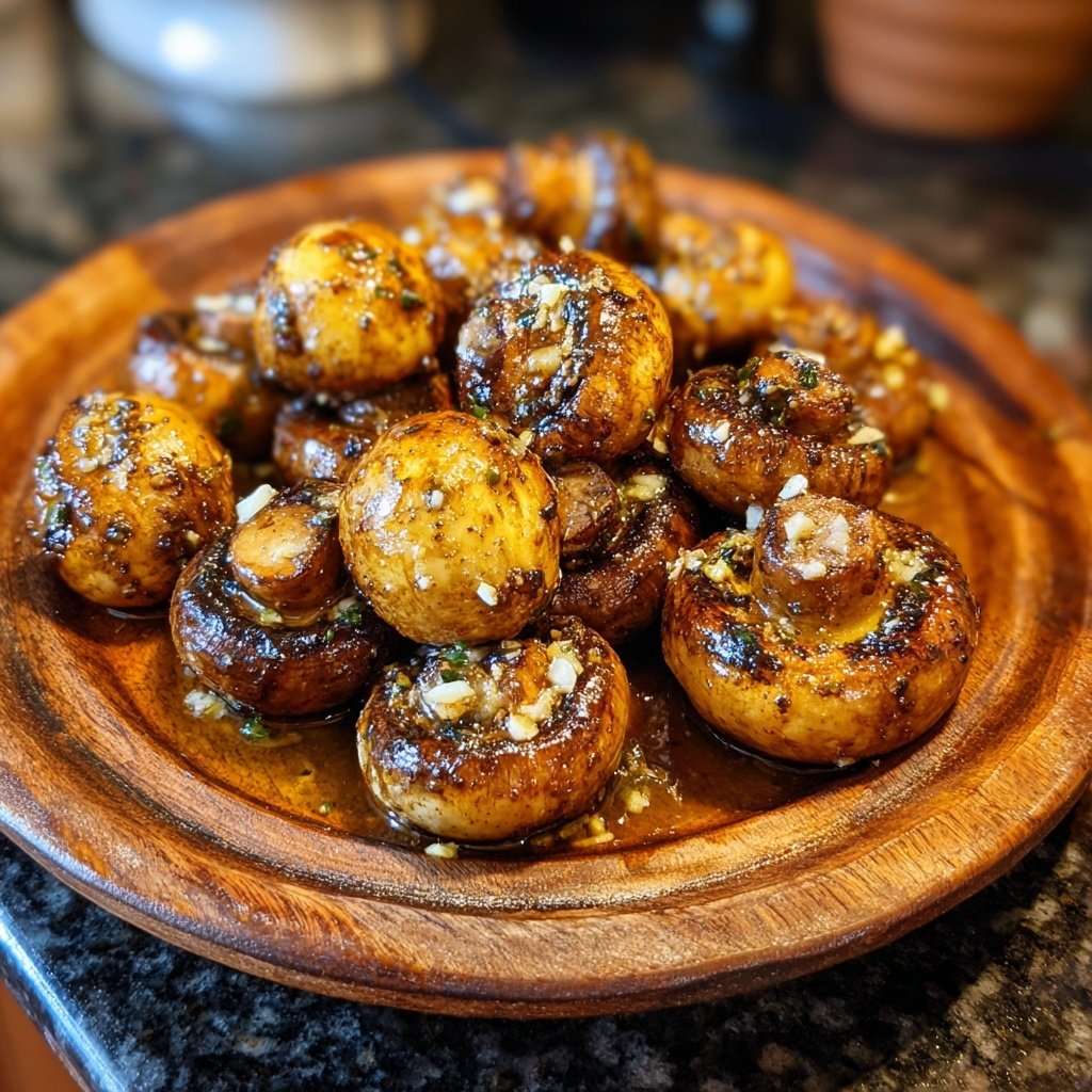 Gegrillte Champignons Mit Knoblauch